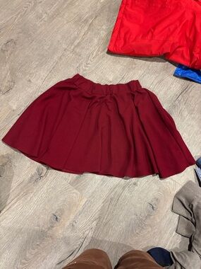 SHEIN Curve Wine Red 2XL Skirt